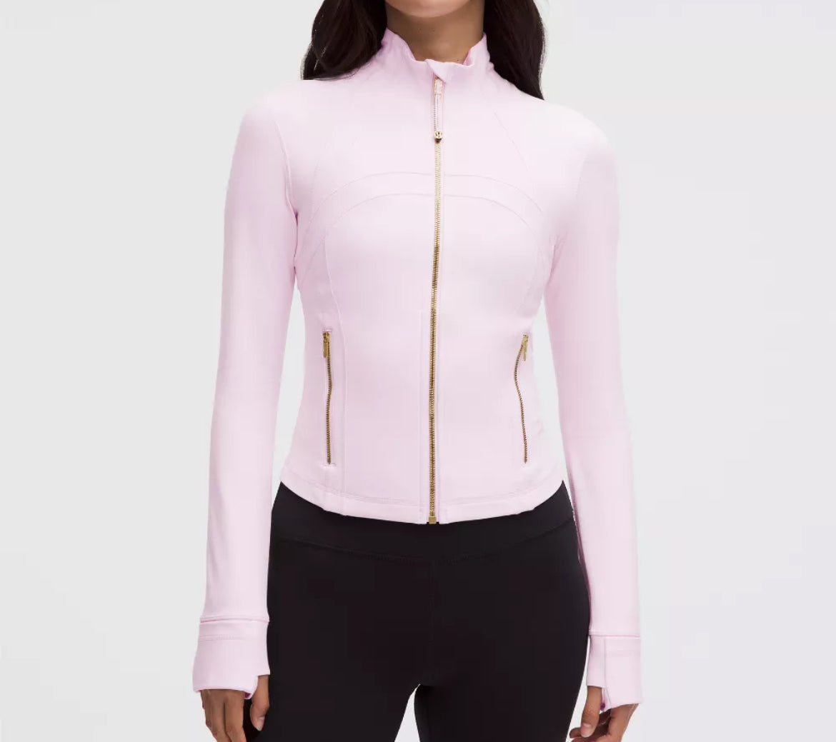 lulu gold zip define jackets