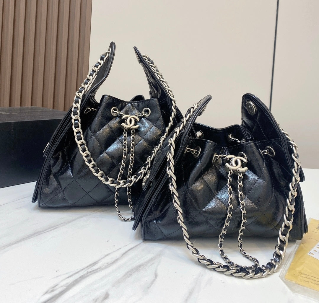 Chanel 25 - Silver Chain