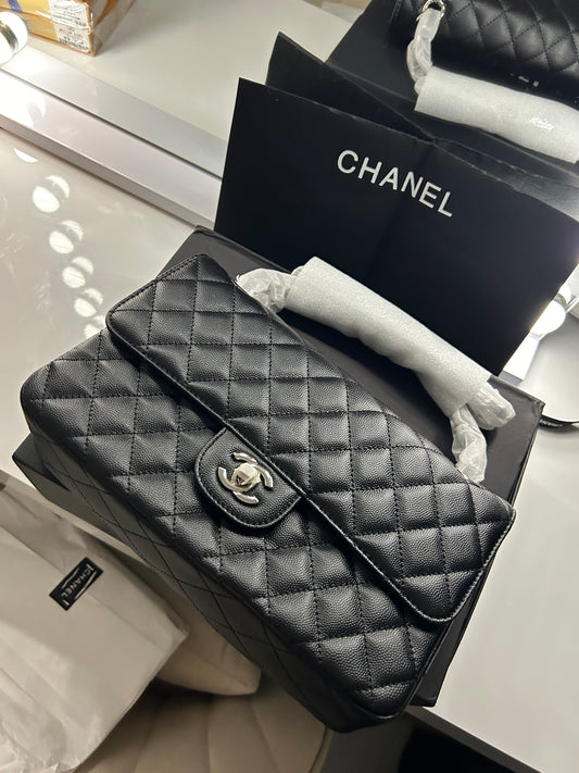 Classic Chanel Bag - silver chain