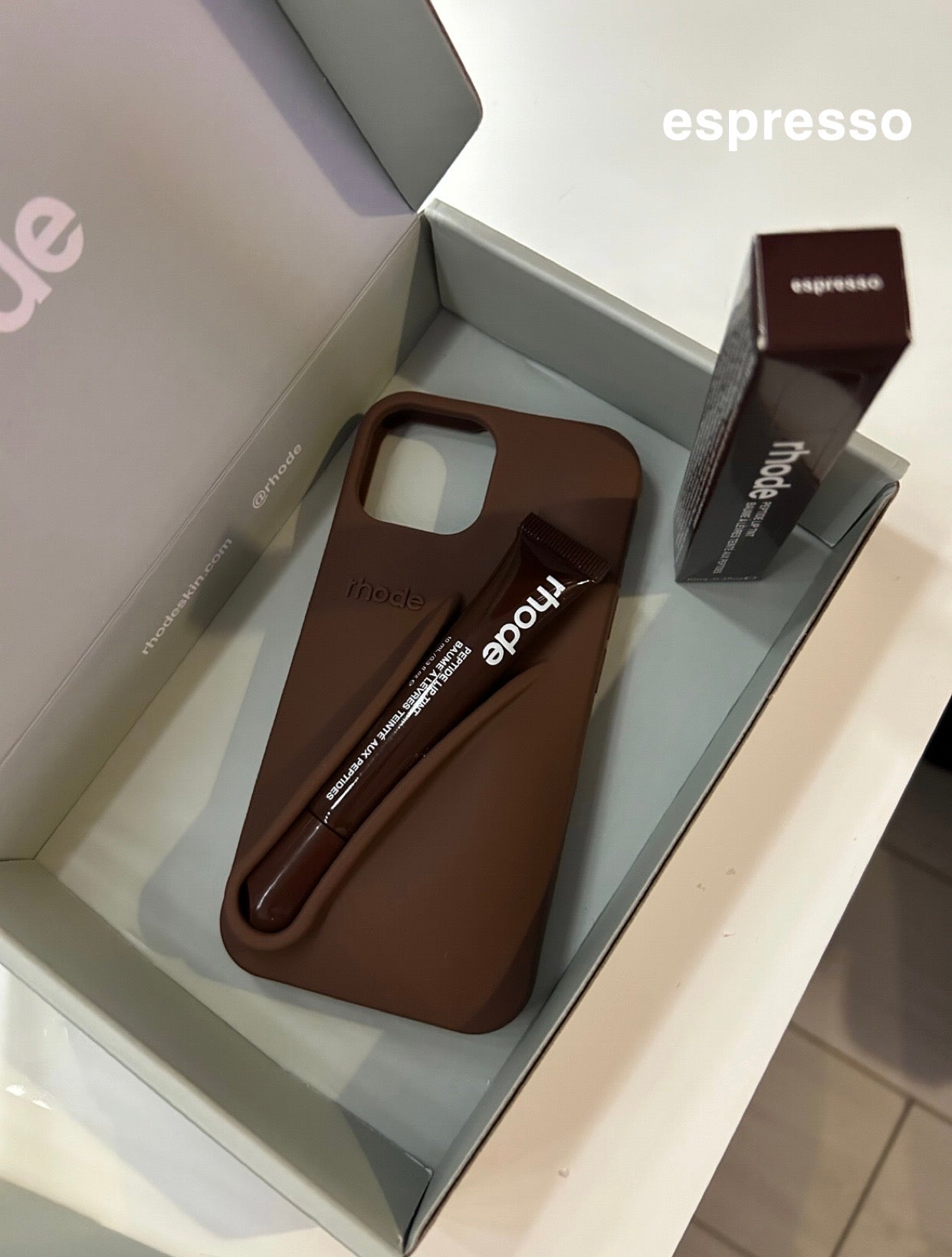 rhode” phone cases + lip
