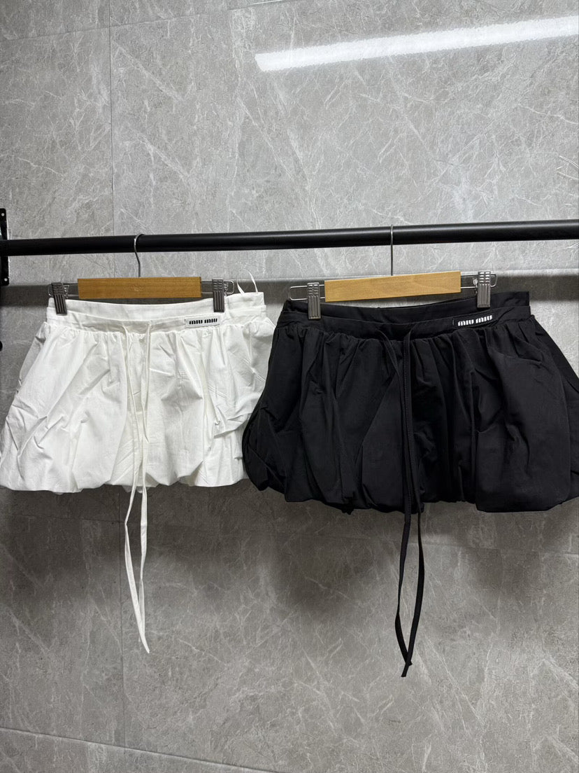 MiuMiu mini puffer skirts